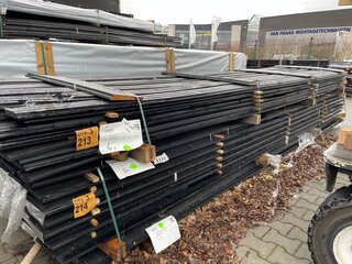 Ca. 70x Douglas Design, Tripple, Deens profiel (zwart gecoat 2x, 22x14